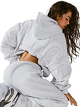 Garage back logo hoodie front view