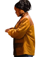 Rihanna Miu Miu Mustard Suede Jacket