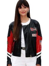 Nina Dobrev Paris Olympics 2024 Leather Jacket