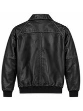 Pelle Pelle Men's Black Shoulder Crest Leather Jacket