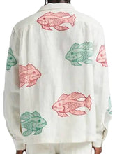 Platonic S2 Seth Rogen Fish Printed Jacket