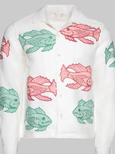 Platonic S2 Seth Rogen Fish Printed Jacket