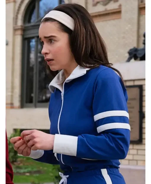 Ponies Emilia Clarke Blue Jacket