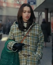 Ponies Emilia Clarke Plaid Duffle Coat