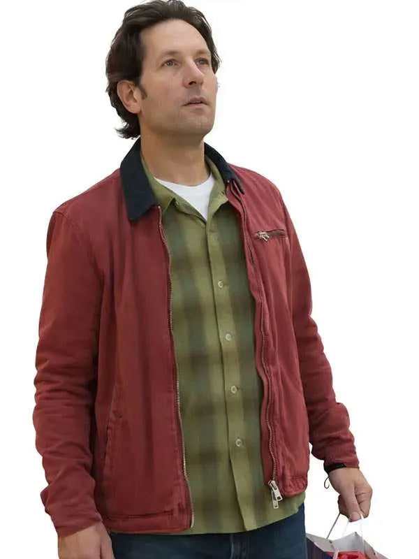 Power Ballad 2026 Paul Rudd Maroon Jacket