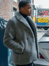 Tariq St. Patrick Power Book II Ghost S03 Shearling Coat