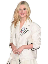 Elle Fanning Predator Badlands Leather Jacket