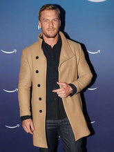 Alan Ritchson Brown Wool Coat