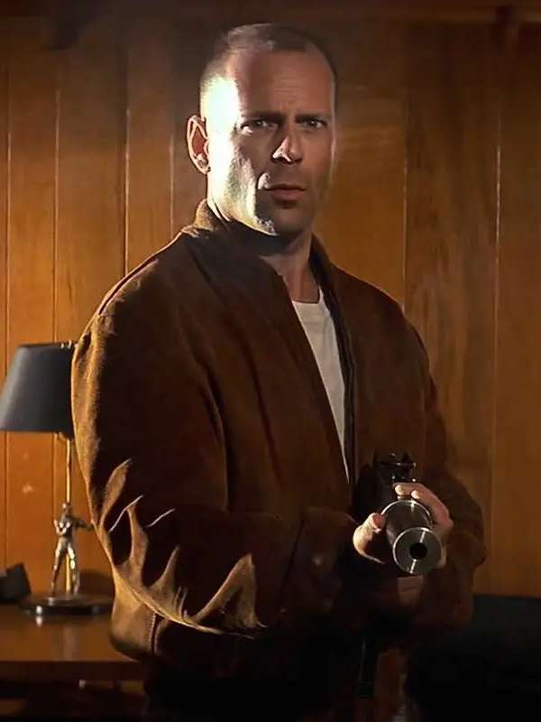 Bruce Willis Pulp Fiction Brown Bomber Jacket