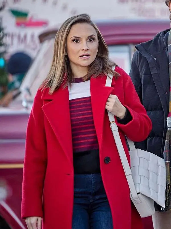 Tis the Season to be Merry Rachael Leigh Cook Wool Coat