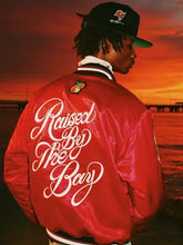 Raised-By-The-Bay-Red-Jacket-with-Rib-Knitted-Cuffs