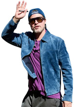 Brad Pitt San Sebastián Film Festival Blue Suede Jacket