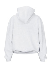 Garage hoodie with logo on back and hooded collar
