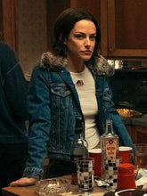 Rebecca Godfrey Under The Bridge Shearling Blue Jacket