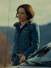 Rebecca Godfrey Under The Bridge Shearling Blue Jacket