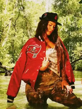 Recreated-Buccaneers-Red-Satin-Bomber-Jacket