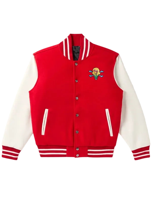 Mr. Me Too recreated varsity jacket front view
