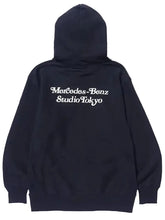 Navy and grey VERDY-inspired fleece sweat hoodie