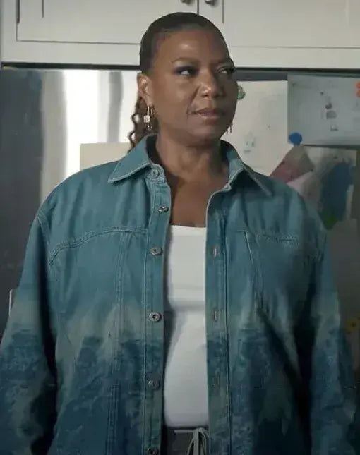 Robyn Mccall The Equalizer S03 Printed Denim Jacket