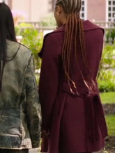 Roommates 2026 Storm Reid Wool Coat
