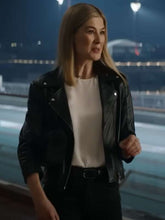 Rosamund Pike Now You See Me Now You Don’t Black Leather Jacket