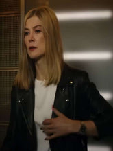 Rosamund Pike Now You See Me Now You Don’t Black Leather Jacket