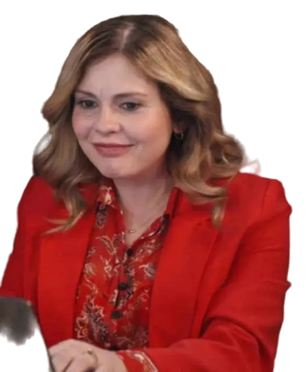 Rose McIver Ghosts Red Blazer