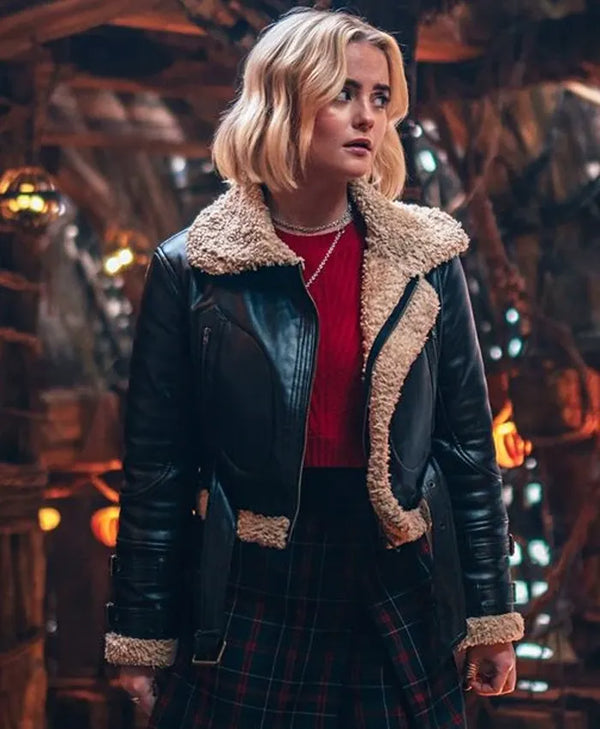 Ruby Sunday Doctor Who S14 Black Shearling Jacket