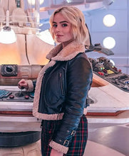 Ruby Sunday Doctor Who S14 Black Shearling Jacket