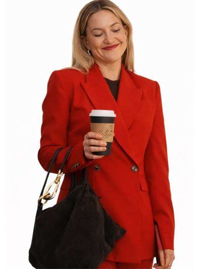 Running Point S02 Kate Hudson Red Blazer