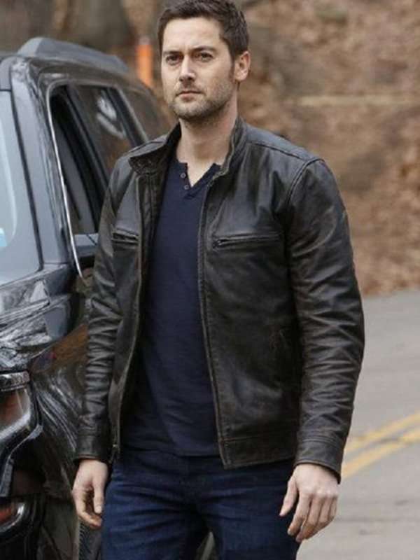 The Blacklist Ryan Eggold Black Leather Jacket