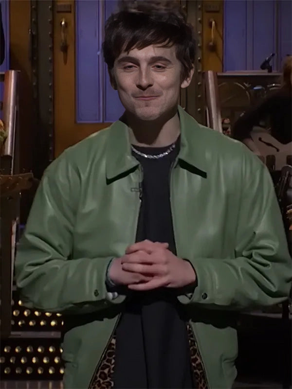 SNL Timothee Chalamet Leather Jacket