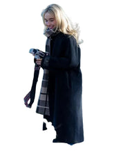 Sabrina Carpenter Black Wool Coat