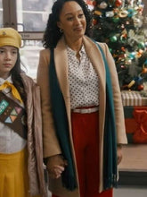 Tamera Mowry-Housley Scouting For Christmas 2024 Trench Coat