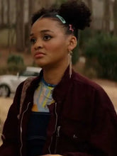 Celeste O Connor Scream 7 Maroon Jacket