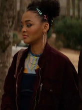 Celeste O Connor Scream 7 Maroon Jacket