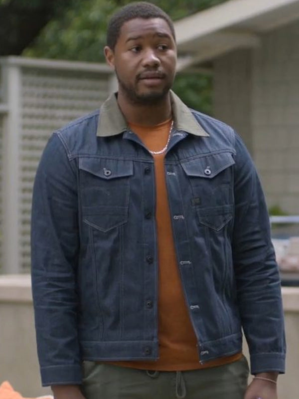 Sean Shrinking Tv Series Blue Cotton Jacket
