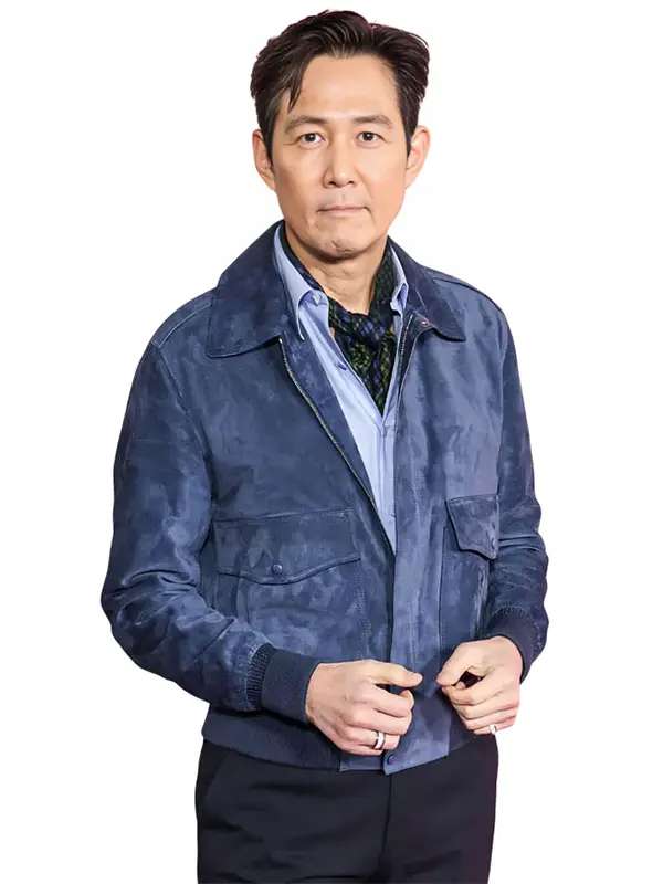 Seong Gi-hun Squid Game S02 Blue Suede Jacket