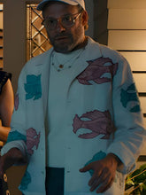 Platonic S2 Seth Rogen Fish Printed Jacket