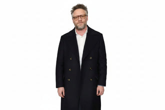 The Invite Seth Rogen Black Wool Coat