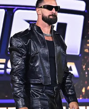 Seth Rollins SummerSlam 2026 Kickoff Black Leather Jacket