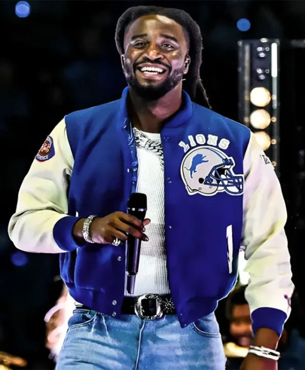 Shaboozey Halftime Show Lions Varsity Jacket