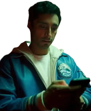 Bait Shah Latif Blue Leather Jacket