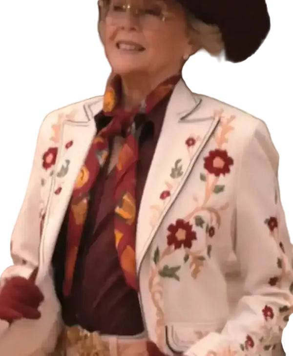 Dutton Ranch Annette Bening Embroidered Coat