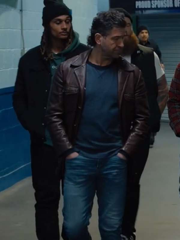 Ted Hitchcock Shoresy Brown Leather Coat