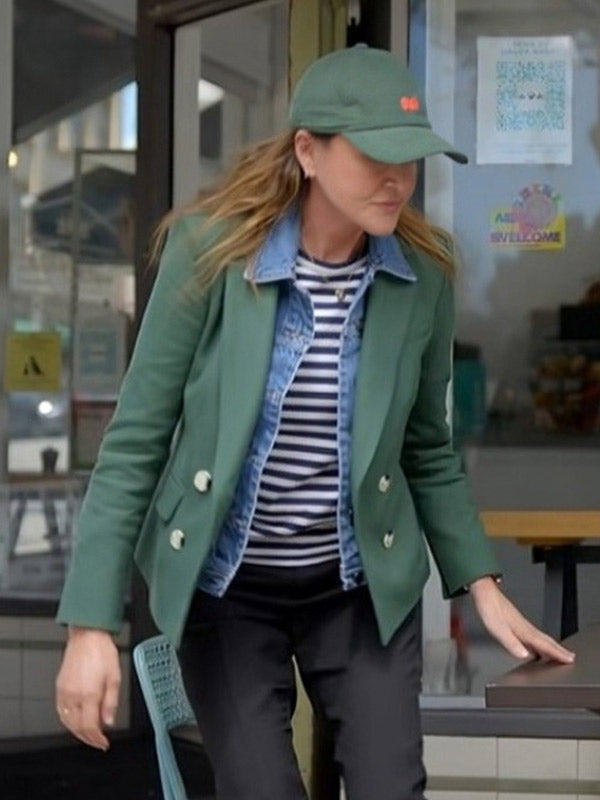 Shrinking Christa Miller Green Blazer