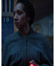 Silo S03 Camille Sims Alexandria Riley Grey Wool Bomber Jacket