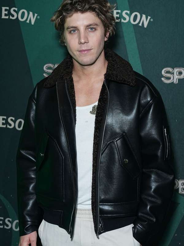 Lukas Gage Smile 2 Shearling Leather Jacket