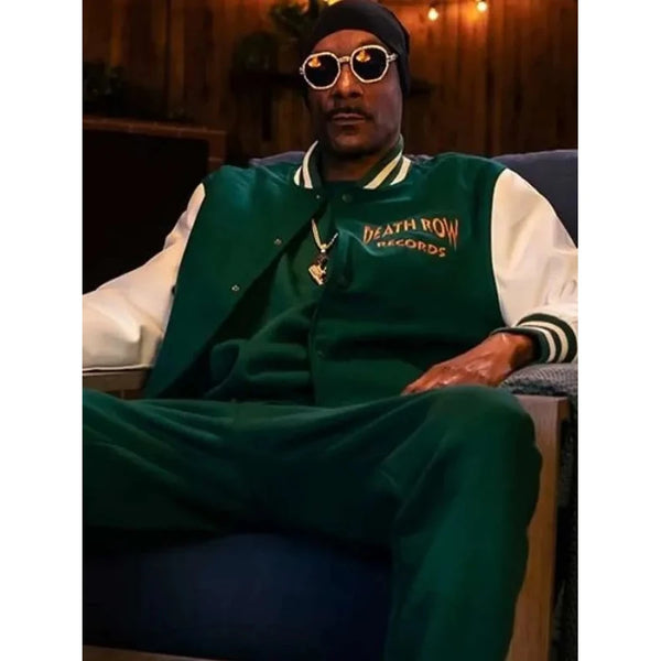 Snoop Dogg Death Green Varsity Jacket