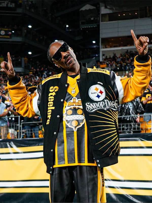 Snoop Dogg Steelers Varsity Jacket